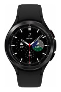Samsung Galaxy Watch4 Classic - 46 mm - svart - smart klocka med ridge-sportband - fluoroelastomer - svart - display 1.4" - 16 GB - NFC, Wi-Fi, Bluet