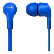 Philips TAE1105BL - Hörlurar med mikrofon - inuti örat - kabelansluten - 3,5 mm kontakt - blå