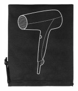 Säck för Hårfön - 30 cm x 35 cm - Dragband - Färg Svart