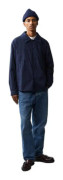 Welter Shelter Joey T vadderad overshirt - marinblå - M