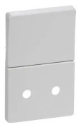 LAURITZ KNUDSEN LK FUGA Lock för uttag med strömbrytare/jording 1½ modul, Ljusgrå- I påse för DIY
