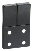 LK fuga cover - double socket outlet - 2p+e charcoal grey