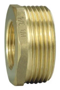 DKS FITTINGS Nippelmuffe ½" x 3/8" nippel/muffe gevind. Fremstillet af DZR messing. VA og Sintef godkendt