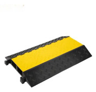 Kabelramp för trafikfartshinder - 66000lbs (29 937 kg) lastkapacitet, högkvalitativ gummi-konstruktion, öppningsbar design