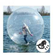 2M Vattenpromenad Boll - Hållbar, Giftfri, Miljövänligt Material med Hög Draghållfasthet & Flexibilitet; Tysk TIZIP Dragkedja; 800W Elektrisk Blåsare