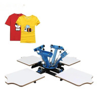 Siden Tryckmaskin 360° Design - Metallstruktur Skrivarkit för T-shirts Kuddfodral Tyger