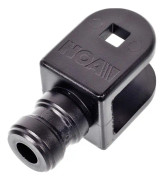 Gaffeländbeslag till 25mm rör
