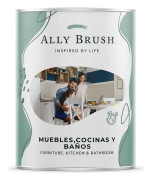 Måla Ally Brush Kök Möbler Bad Vit 750 ml