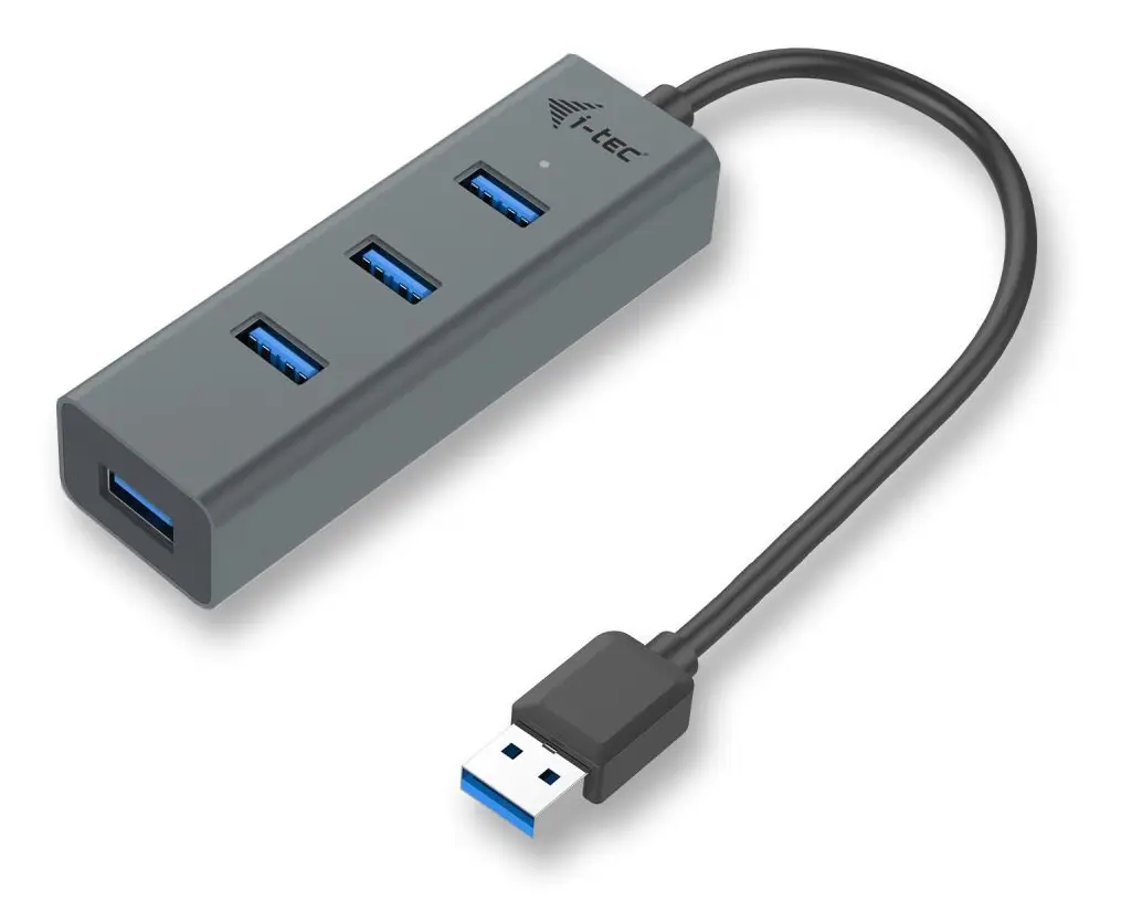 USB 3.0 Metal Passive HUB USB Hub - 4 porte - Grey