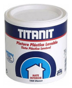 Måla Titanlux Titanit 029190034 Tak Vägg Tvättbar Vit 750 ml Matt