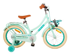 Volare - Barncykel - Excellent 16 Tum Grön - Fotbroms Med Pakethållare Fram