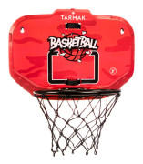 BASKETKORG MED VÄGGFÄSTE, FLYTTBAR - SET K900 RÖD/SVART