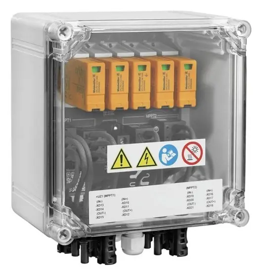 Weidmüller 2866360000 PVN DC 2IN/1OUTX2 2MPPT SPD1R EVO 1.1KV Anslutningsbox för generator 1 st