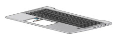 HP - Ersättningstangentbord för bärbar dator - bakgrundsbelyst - italiensk - med övre skydd - för EliteBook 840 G8 Notebook