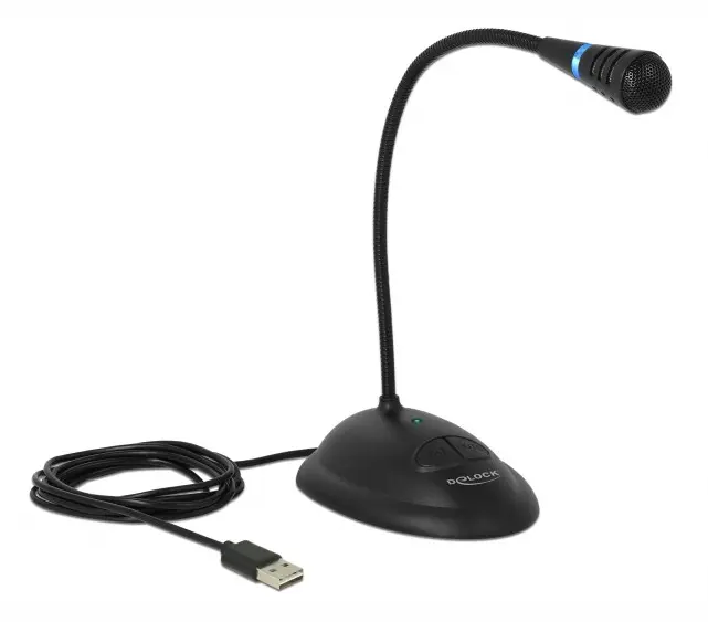 DeLOCK - Mikrofon - USB - svart