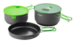 Optimus 8020677, Grytset, Gjuten aluminium, Plast, Silikon, 3,2 l, Multifärg, Grön, Silikon