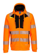 Portwest DX4 Hi-Vis Safety-hoodie med hel dragkedja för herrar