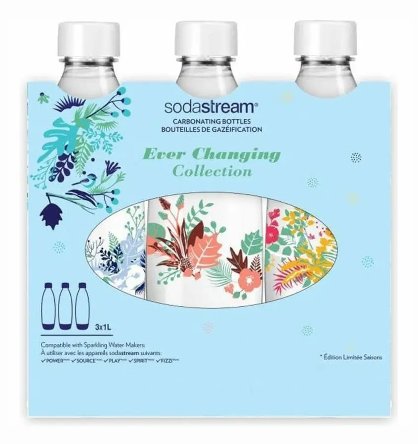 Flaska sodastream winter flower Sodamaskin 3 x 1 L 3 antal
