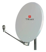 Triax AE 75, 10,7 - 12,75 GHz, 37,3 dBi, 0 - 2,4°, 15 - 45°, 21°, Gjuten aluminium, Grå