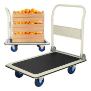 SPRINGOS® hopfällbar plattformsvagn Manuell transportvagn 300 kg