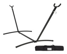 Gardenline - hängmatta stativ - 260x107x100 cm - svart