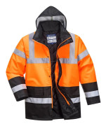 Portwest Kontrastfärgad Hi-Vis Safety Traffic Jacket för män