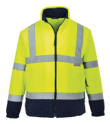 Portwest Kontrast Fleece Hi-Vis Coat för män