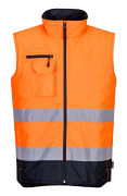 Portwest Kroppsvärmare med kontrastfärgad Hi-Vis-säkerhet för män