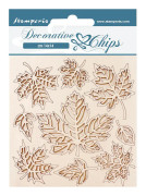 Chipboard Die Cuts Stamperia - Decorative Chips Leaves - Magic Forest