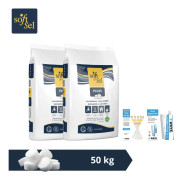 Salttabletter Soft-Sel - Poolunderhåll - 50 kg & WAYS skurborste
