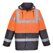 Portwest Mens S467 Contrast Hi-Vis Safety Traffic Jacket med kontrastfärgning