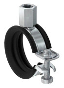 Fischer 562350, Rörklammer, Svart, Stål, 16 - 19 mm, 9,53 mm (0.375"), EPDM, Styrenbutadien (SBR), Zink stål, 0,7 kN