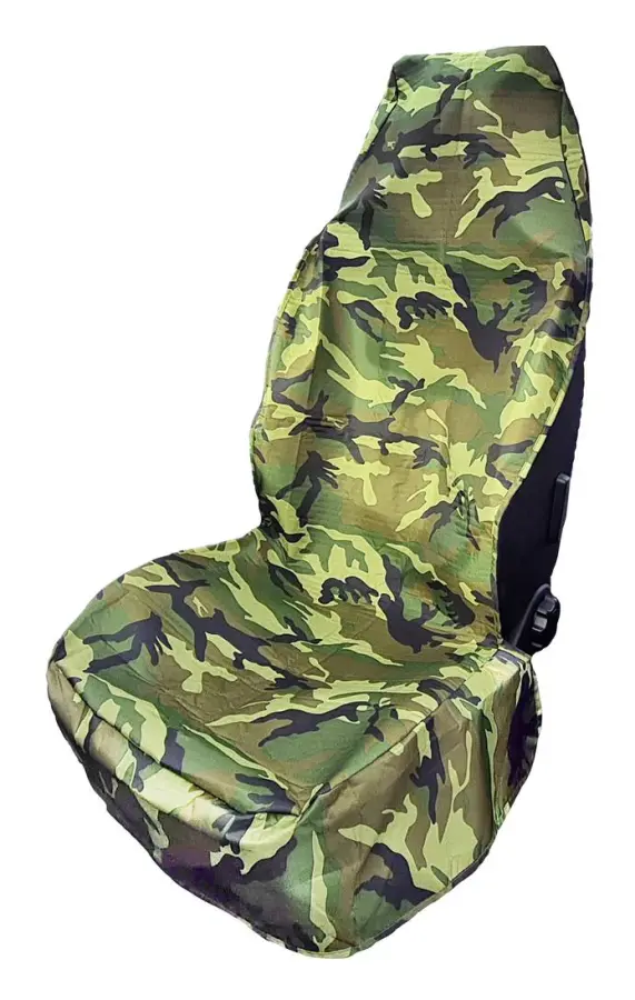 HP bilaccessoarer 19333 sittskydd camouflage arbetsplatsöverdrag i polyester, camouflagegrön (passagerarsäte, förarsäte)