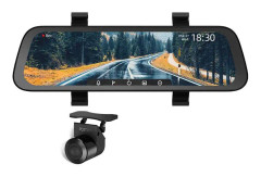 9,35 tums fullskärms-HD 1080P 130FOV bakåtriktad körinspelare, bilvideoinspelare med 64GB TF-kort