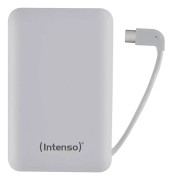 Intenso Powerbank XC10000 - Strömförsörjningsbank - 10000 mAh - 3 A - 2 utdatakontakter (USB, 24 pin USB-C) - vit