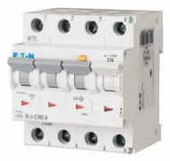EATON Kombinationsbrytare, 3 poler + neutral, 16A, C-karakteristik, 6 kA, 300 mA, klass A