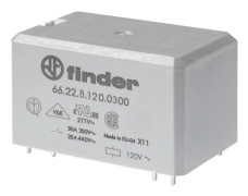 Sökrelä 2S, 30A 66.22.8.230.0300 Utformning av den elektriska anslutningen PCB-anslutning, märkmatningsspänning Us vid AC 50 Hz 230 ... 230V, märkstyr