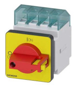 Siemens 3 Pole Panel Mount Non Fused Isolator Switch - 16 A Maximum Current, 7.5 kW Power Rating, IP65