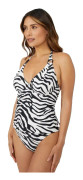 Gorgeous Kvinnor/Damer Zebra Print icke-vadderad Tankini Top