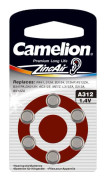 6 batterier (6 batterier) knapp A312 ZincAir BROWN …