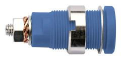 Schützinger SEB 6445 Ni / BL Säkerhets Labhylsa Hona inbyggd vertikal Stift-Ø: 4 mm Blå 1 st