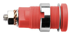 Schützinger SEB 6445 Ni / RT Säkerhets Labhylsa Hona inbyggd vertikal Stift-Ø: 4 mm Röd 1 st