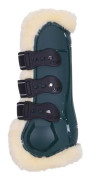 QHP Ontario Open Horse Boots - Mörkgrön - Cob