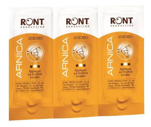 Set med 3 påsar med 3 Sporti France Arnica-kapslar - vit/orange - TU