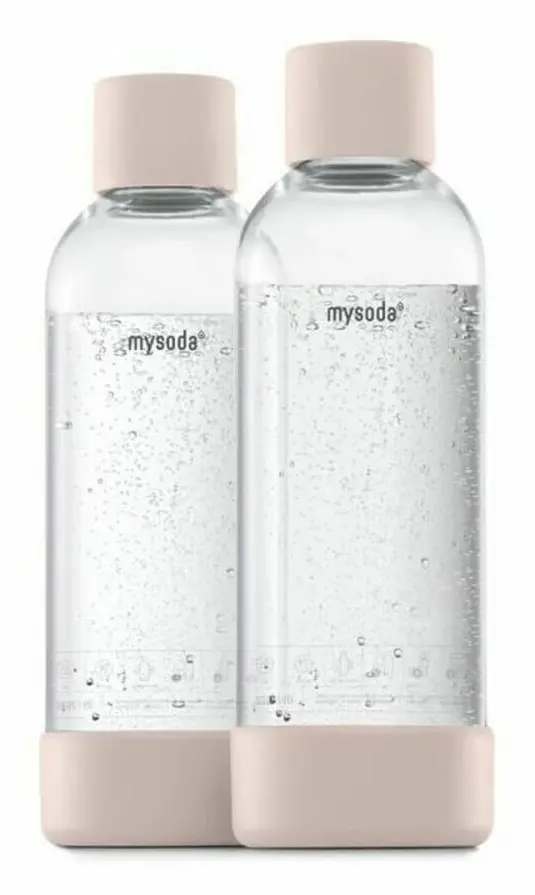 MY SODA 2PB10F-LP - Förpackning med 2 Nude PET och Biocomposite 1L flaskor