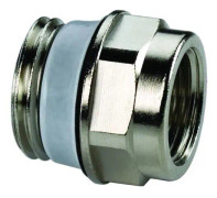 Nippelmuffe 1/2-3/8'' med teflonring