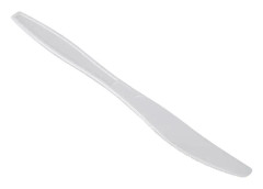 Knivset Algon Vit Återanvändningsbar 19,6 cm 12 antal
