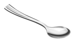 Set med skedar Algon Silvrig Återanvändningsbar Efterrätt 10 cm 50 antal