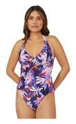 Gorgeous Dam/Tjej Arianna Palm Print Tankini Top utan vaddering
