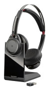 Poly - Plantronics Voyager Focus UC B825-M - Headset - på örat - Bluetooth - trådlös - aktiv brusradering - för Microsoft Lync